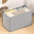 thumbnail image 4 of Zipper Storage Bag Moving Quilt Storage Basket Travel Large-capacity Clothing Storage Bag, 4 of 9