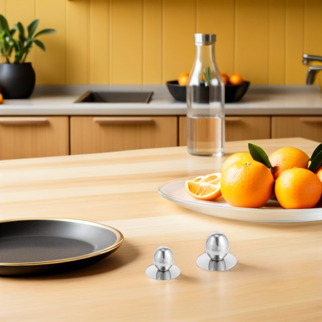 FOMIYES 16Ud Pomo Para De Cocina En Acero Inoxidable Plateado Cómodo Y Compatible Con Ollas Diversas