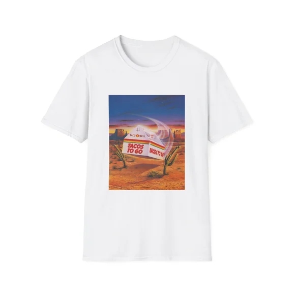 1980s retro taco bell advertisement tshirt