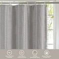 thumbnail image 7 of Privacy Protection Boho Shower Curtain, Linen Blend Heavy Duty Fabric for Water Repellent, Grey, 72x72, 7 of 7
