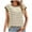 Khaki, variant on AherBiu Tank Tops for Women Striped Crewneck Sleeveless Stretch Comfy Knitted Pullover Summer Tops Blouse