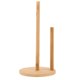 thumbnail image 1 of Soporte para rollos de papel con base de madera, organizador vertical para rollos de papel de cocina., 1 of 7