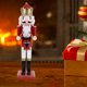 thumbnail image 5 of GOOHOCHY Cascanueces de madera estilo navideño, adorno de cascanueces, decoración de escritorio, 5 of 8
