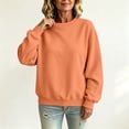 thumbnail image 5 of Crew Neck Sweatshirts Women Long Sleeve No Hood Pullover Sweatshirts Fall Causal Loose Sweatshirts, 2XL, 5 of 6