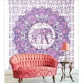 thumbnail image 1 of Purple Elephant Tapestry Mandala Wall Hanging Boho Floral Printed Cotton Hippie Bedspread College Dorm Room Wall Decor Decorative Hippy Tapestries Home Decor by Goood Times, 1 of 2