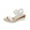 White, variant on Women's Summer Size Wedge Fish Mouth Roman Sandals Sandals for Women 2025 White 40
