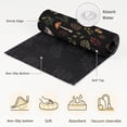 thumbnail image 6 of Area Rugs 5'x7', Mushroom Leaves Carpet Runner Indoor Outdoor Rugs Home Decor Aesthetic, Black Country Botanical Berry Flowers Non Slip Mats Washable Accent Rug for Living Room Bedroom, 6 of 8