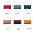 thumbnail image 4 of Cartera Monedero Larga De Cuero Lujo Dama Billetera Elegante rojo, 4 of 4