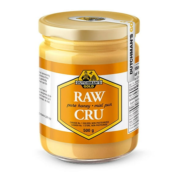 Dutchman's Gold Raw Honey 1.1 lbs - Unfiltered - Non-pasteurized
