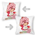 thumbnail image 2 of Strawberry Shortcakes Fundas de almohada de terciopelo con tema, regalos de funda de almohada, decoración para el hogar, cojín de lanzar, regalo de cumpleaños para fans y parejas. 50cm x 50cm., 2 of 6