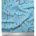 thumbnail image 1 of Soimoi Blue Rayon Fabric Arrow Tribal Print Fabric by Yard 42 Inch Wide, 1 of 3