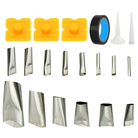 WHAMVOX  20 Pcs/Set Stainless Steel Nozzle Calking Tool Caulk Tip Caulking