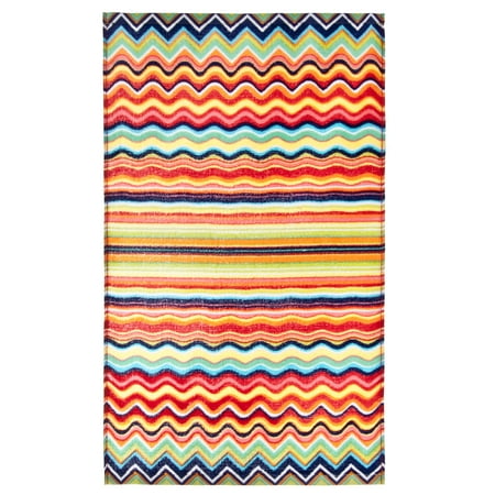 - Fiesta Multicolor Zig Zag Kitchen Towel One Size Multi