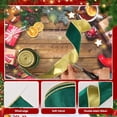 thumbnail image 3 of Monebena 2 Rolls/20 Yards Christmas Velvet Ribbon Green and Gold Reversible Wired Ribbon for Gift Wrapping Christmas Decorations Bow Wreath Making DIY Crafts, 2.5 inch M01, 3 of 7