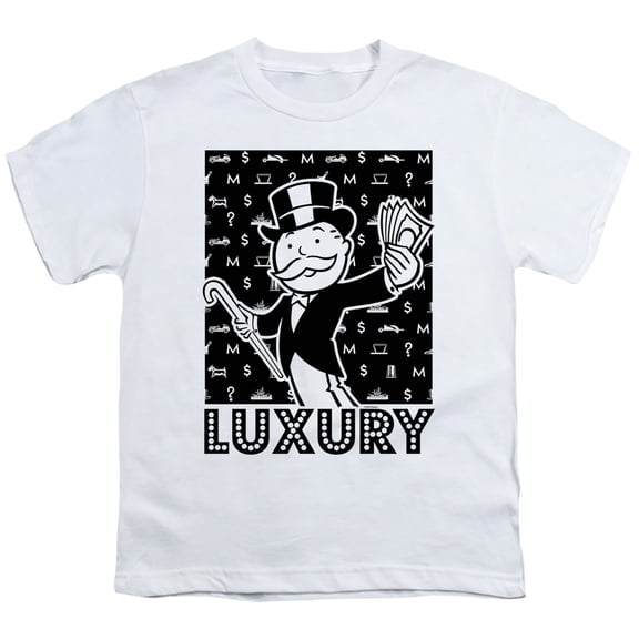 Monopoly Luxury S/S Youth 18/1 T-Shirt White