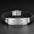 thumbnail image 1 of Bracelet en Acier Inoxydable Cadeau au Jour Bracelet Réglable Inspiration Conjoint Valentine Mes Bracelets en Acier, 1 of 2