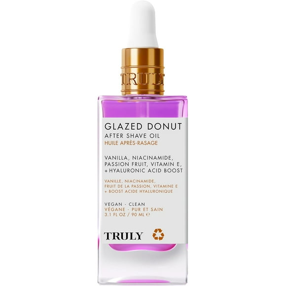 Truly After Shave Oil - Strawberry & Vanilla Scent Soft Serve Oil for Women, Hydrating, Prevents Ingrown Hairs, Razor Burn & Dryness