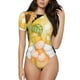 thumbnail image 1 of Balery Sunflower Gnomes 3 Body de cuello redondo de manga corta para mujer Tops de manga corta Tops básicos-XX-Large, 1 of 7