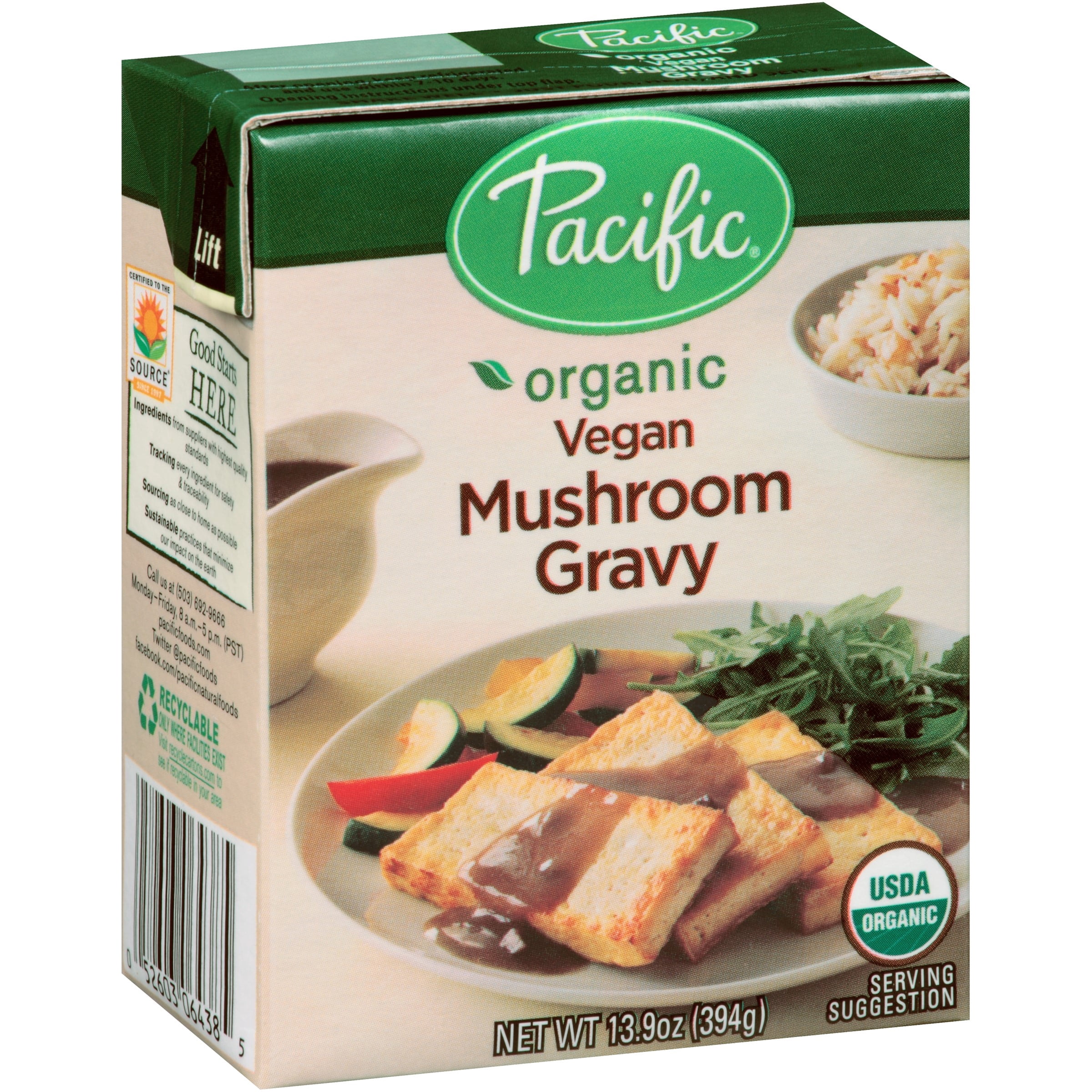 Pacific Foods Organic Vegan Mushroom Gravy, 13.9Ounces