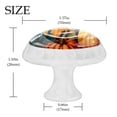 thumbnail image 4 of 4 Pcs Round White Knobs for Kitchen Cabinet Cupboard Dresser Bookcase Thanksgiving Pumpkin Drawer Pulls Handles Home Decor, 4 of 8