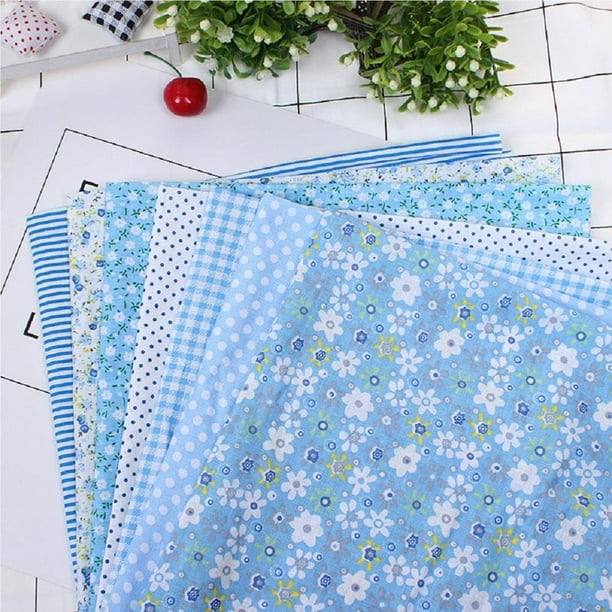 7 Piezas de Tela de Algodón Estampado de Flores Multicolor Billuyoard Costura Acolchado