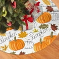 thumbnail image 2 of Fall Thanksgiving Christmas Tree Skirt 36", Fall Pumpkin Tree Skirts Mat for Holiday Home Farmhouse Party Tree Decorations Indoor Outdoor.Fall Thanksgiving Pumpkin, 2 of 5