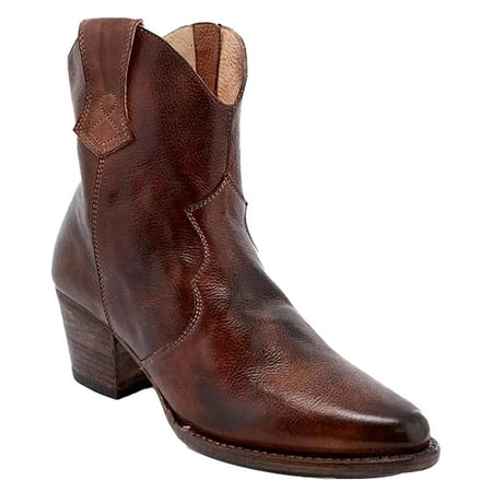 

NOKIO Women S Fashionable Low-Cut Boots Elegant Women S Short Boots Pointed Toe Short Shoes Slip On Retro Booties Embroidery Women s Boots Women S On-Trend Short Boots Stylish Women S Ankle Boots