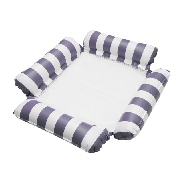 Ofertas Únicas 1 Juego de Hamaca Flotante Rayas Color Azul Oscuro