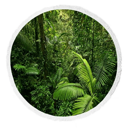ECZJNT Tropical Rain Forest Costa Rica Beach Towel Beach Blanket Beach Yoga Mat