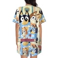 thumbnail image 3 of Lsque Bluey Women's Short-Sleeved Pajama Set - 2 Piece Soft and Lightweight Sleepwear Set-Large, 3 of 9