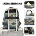 thumbnail image 3 of FORMRS Mini Backpack Purse for Women Travel Daypack Casual Shoulder Bag, Beige Floating Whale, 3 of 7