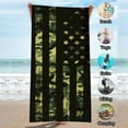 thumbnail image 4 of Qocolhg Beach Towels Cloth Oversized for Women Men, American USA Flag with Desert Camouflage Beach Towels Swim Towels Oversized Quick Dry for Travel Beach Swim Pool Gym on Clearance, 4 of 9