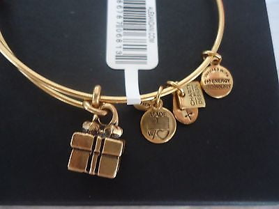 GIFT BOX Russian Gold Charm Bangle New WithTag Card & Box