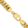thumbnail image 3 of 10K Yellow Gold Curb Chain Styles Necklace Semi-Solid 9.3 mm Miami Cuban 22 inch, 3 of 4