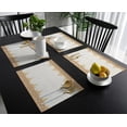 thumbnail image 4 of Placemat Bohemian Retro Ethnic Style 4/6pcs Table Pad Mats for Dining Table Home Kitchen r Accessories Linen Coaster, 4 of 7