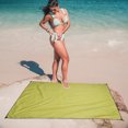 thumbnail image 2 of 1 tapete de tela Oxford de 210 x 150 cm, resistente a la humedad, impermeable, para tienda de campaña, manta portátil para exteriores, playa, camping, césped, senderismo (verde militar)., 2 of 6
