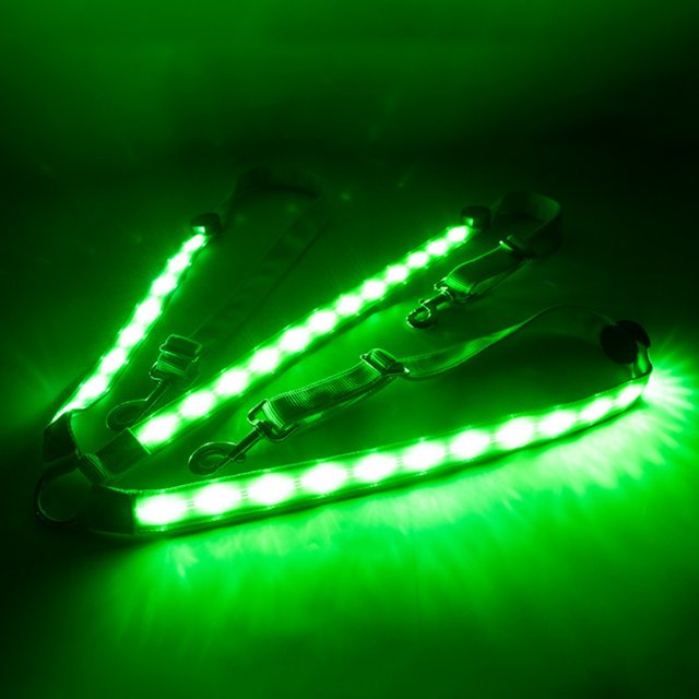 Arnés para caballos con luces LED para equitación, correa para el pecho para caballos, hermoso y llamativo arnés para el pecho para caballos con luz LED