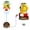 Yellow, variant on Dinosaur Water Sprinkler for Kids, Outdoor Summer Rocket Toy with LED Light & 360° Spin, Space Rocket Water Launcher for Backyard Lawn, DIY Stickers