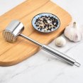 thumbnail image 4 of Vrorvz Stainless Steel Meat Tenderizer Hammer Double Sided Tool for Steaks Chicken Pork Compact Kitchen Gadget with Ergonomic Grip Suit for Home Cooks and Chefs Long Lasting and Efficient, 4 of 8