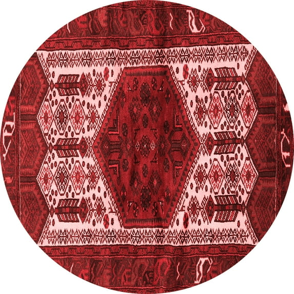 Ahgly Company Indoor Round Persian Red Traditional Area Rugs, 3' Round