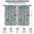thumbnail image 2 of Blackout Kids Curtains,Blue Butterfly Pink Background Pattern Childrens Insulated Curtains Set Of 2,Bedroom Essentials,Toddler Room Decor 52"x84", 2 of 5