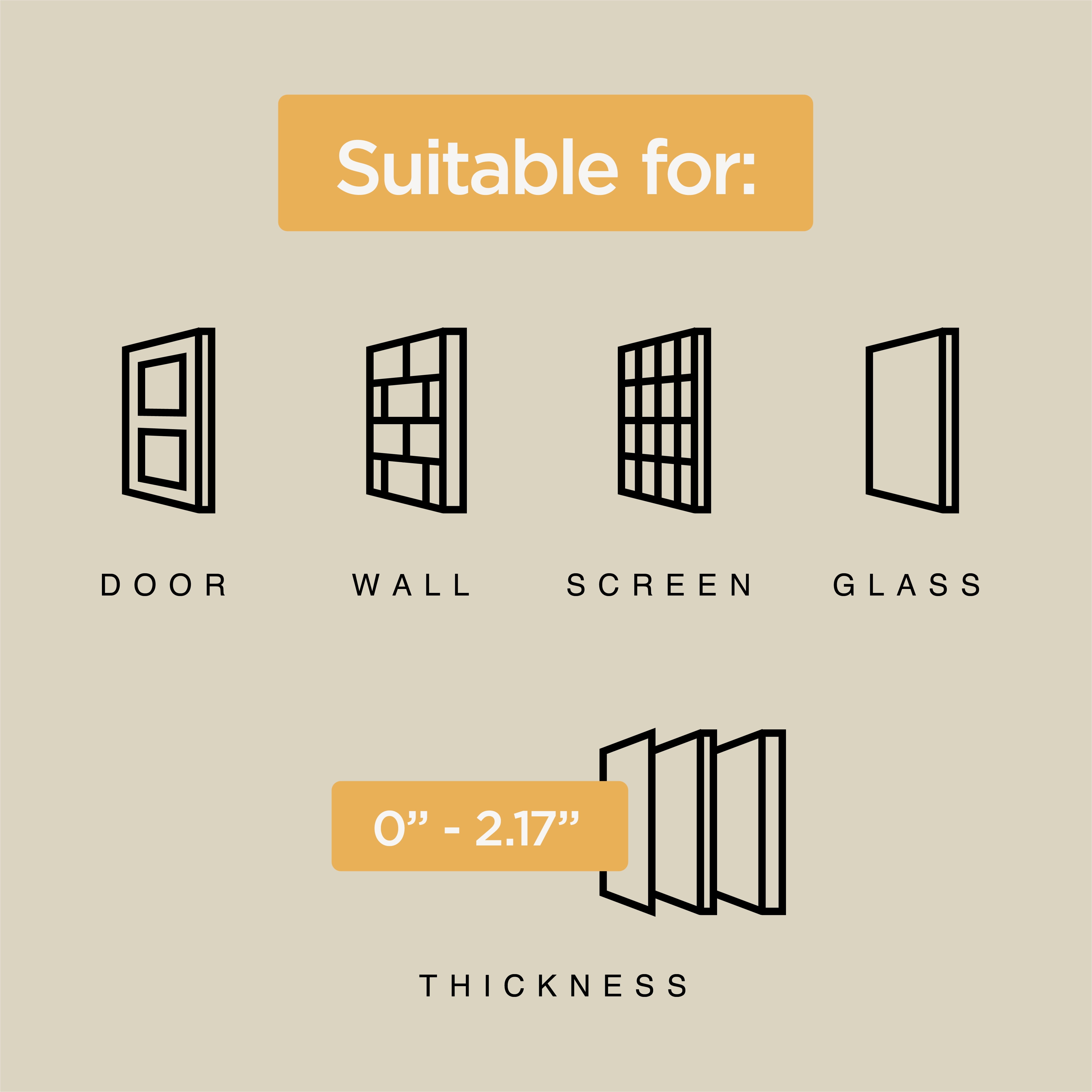 Hakuna Pets Super Tough Large Dog Pet Door with 2-Way Locks for Screens, Doors, Walls & Glass up to 2.17" Thick, for Pets up to 100 lb, White