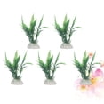 thumbnail image 1 of OULII Artificial Fish Tank Plants Leaf Like Ceramic Decoration for Interior Design Green 5Pcs, 1 of 4