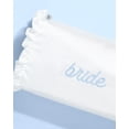 thumbnail image 3 of Bolsa de cosméticos xo, Fetti White Satin Bride para despedida de soltera, 3 of 7