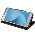 thumbnail image 3 of Kaleidio Case For Samsung Galaxy J3 Eclipse 2, J3 Orbit, J3 Aura, Sol 3, J3 Prime 2 [Flip Jacket] Hybrid Wallet [Card Slot] Cover & Kickstand Feature w/ Prying Tool [Black/Brown], 3 of 4