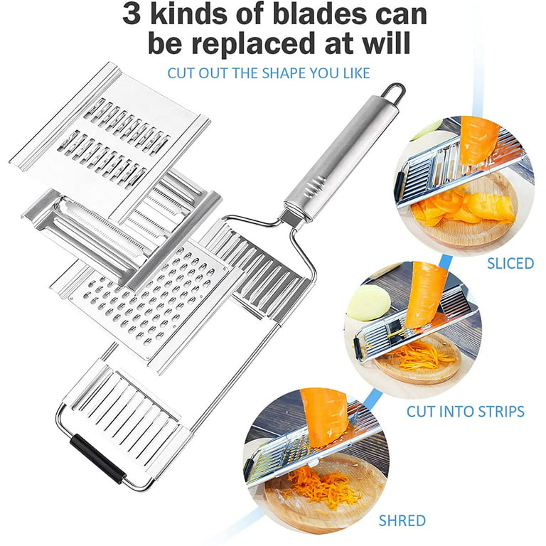 NOGIS Rotary Cheese Graters, Manual Handheld Cheese Cutter with