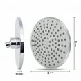 thumbnail image 7 of HIBIBUD High Pressure Shower Head 8 Inch Rain Showerhead G1/2 Adjustable Bathroom Shower Head, 7 of 7