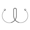 thumbnail image 1 of Correa de silicona antipérdida para auriculares para cable de cuello WF-C500 negro, 1 of 6