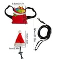 thumbnail image 5 of Sinyiin Regulable Lizards Harnesses Breathable Materials Christmas Hat Leashes Set, 5 of 9