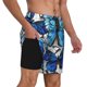 thumbnail image 2 of Balery Blue and White Butterflies Bañador para hombre, shorts de playa de secado rápido con entrepierna y forro de compresión-Small, 2 of 6